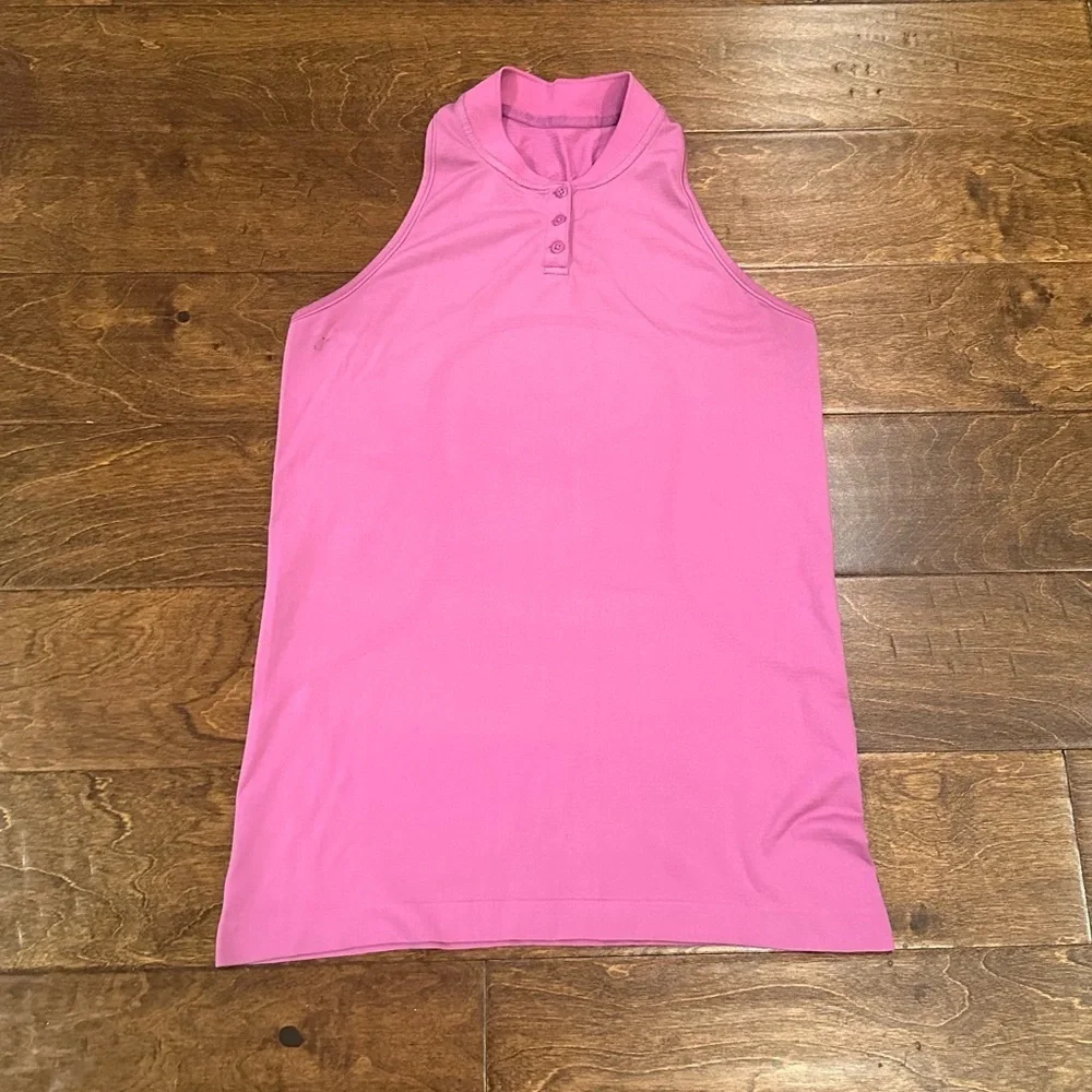 Lululemon Swiftly Speed Sleeveless Henley Hyacinth / Hyacinth Size 8 - Picture 2 of 15